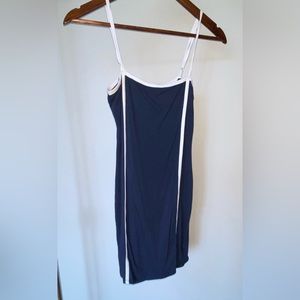 Blue jersey dress